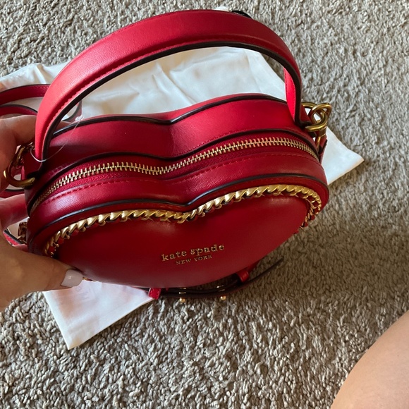Kate Spade Heart-Shaped Red Mini Bag - Picture 6 of 10